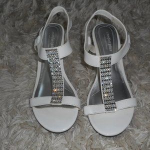 White Wedge Shoes Comfort Plus by  Predictions